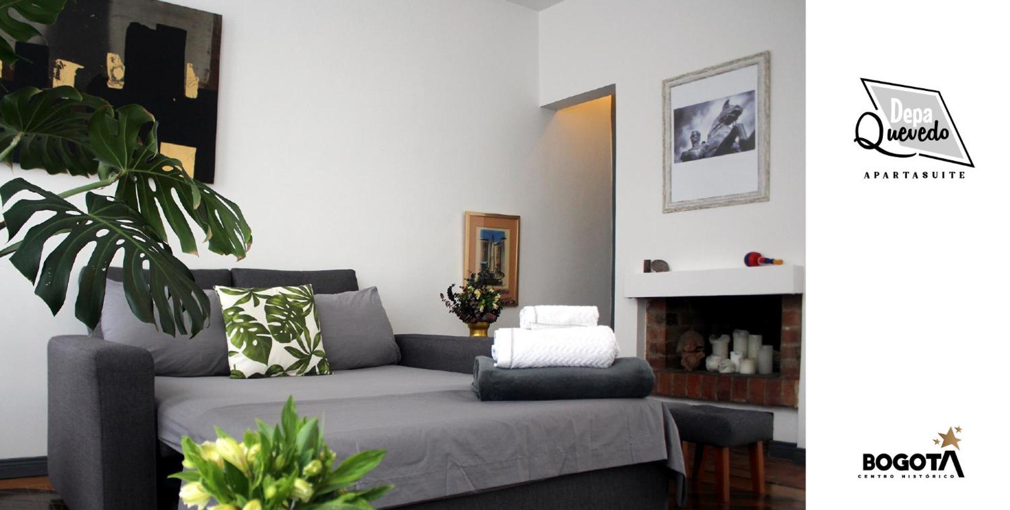 Depa Quevedo - Trendy Revamped Flat - Exceptional Spot In Bogota'S Historic Colonial Square - Candelaria Εξωτερικό φωτογραφία